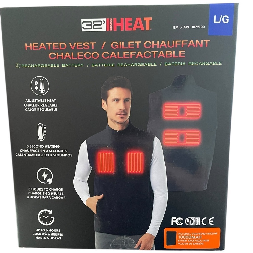 32° HEAT Rechargeable Heated Vest – Large (L/G) - Picture 4 of 8